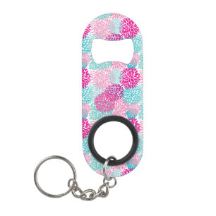 Bright Floral pattern 2 Keychain Bottle Opener