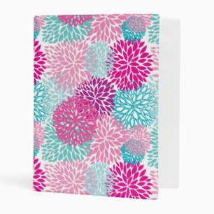 Bright Floral pattern 2 Mini Binder