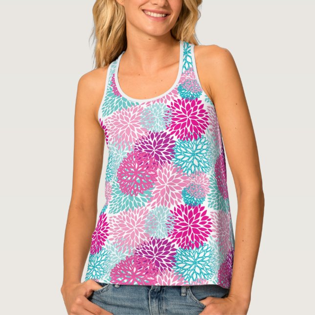 Bright Floral pattern 2 Tank Top (Front)
