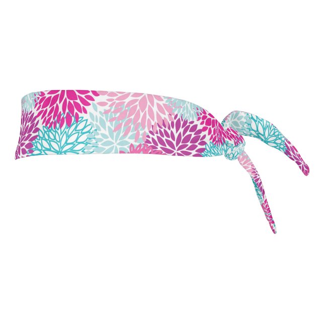 Bright Floral pattern 2 Tie Headband (Rotate 90)