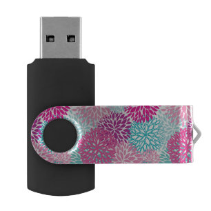 Bright Floral pattern 2 USB Flash Drive