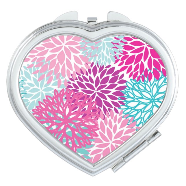 Bright Floral pattern 2 Vanity Mirror (Front)