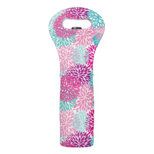 Bright Floral pattern 2 Wine Bag