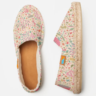 Bright floral pattern espadrilles