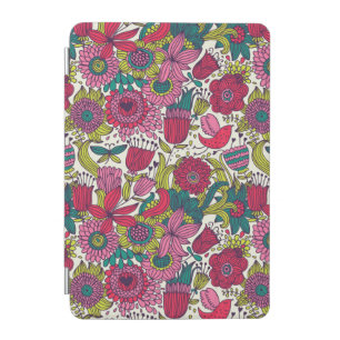 Bright floral pattern iPad mini cover