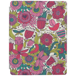 Bright floral pattern iPad smart cover