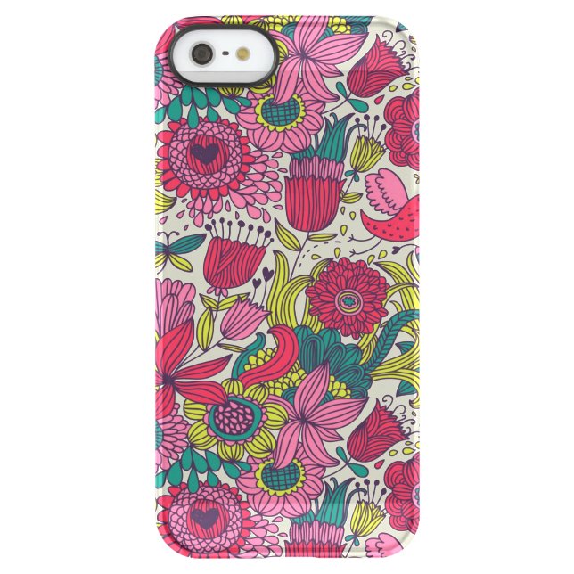 Bright floral pattern uncommon iPhone case (Back)