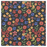 Bright Floral Print Pattern Custom Fabric