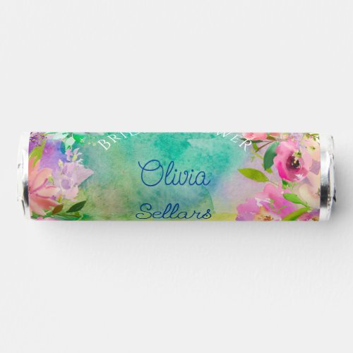 Bright Floral Profusion Bridal Shower Breath Savers Mints