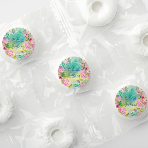 Bright Floral Profusion Bridal Shower Life Saver Mints