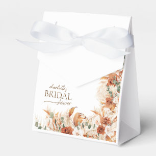 Bright Floral Terracotta and Tequila Bridal Shower Favor Boxes