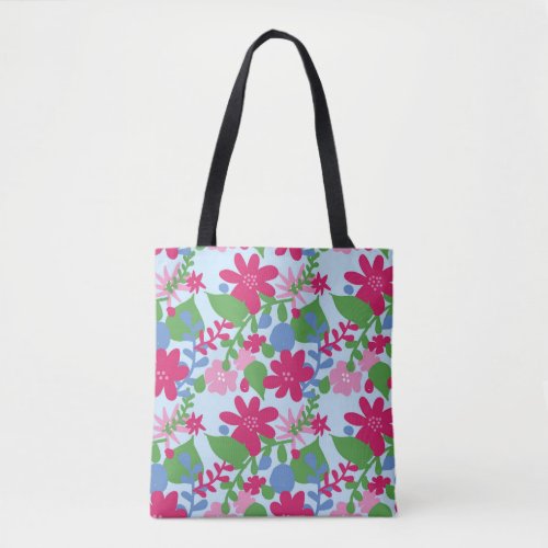 Bright Floral Tote