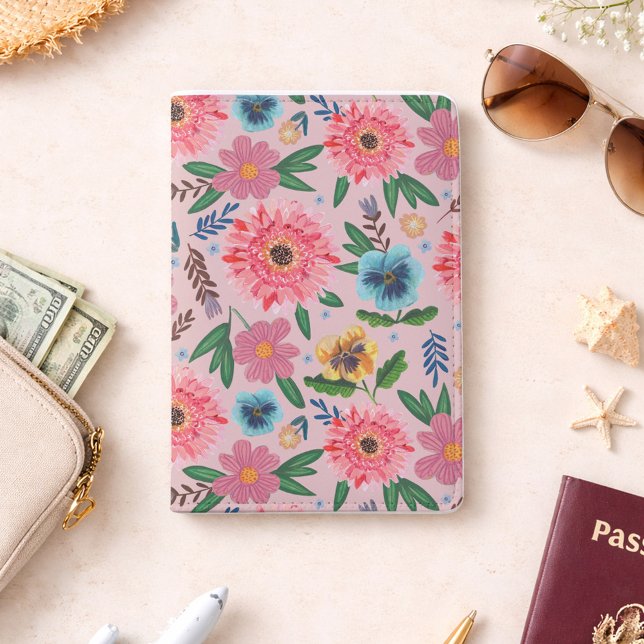 Bright Floral Travel Garden Style Passport Holder (Bright Floral Travel Garden Style Passport Holder)