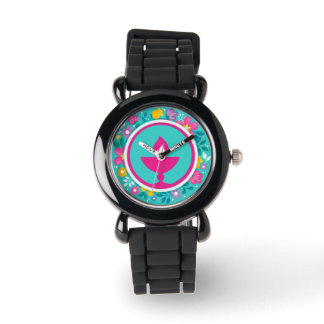 Bright floral UU chalice Watch