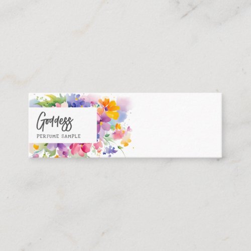 Bright Florals Perfume Tester Mini Business Card