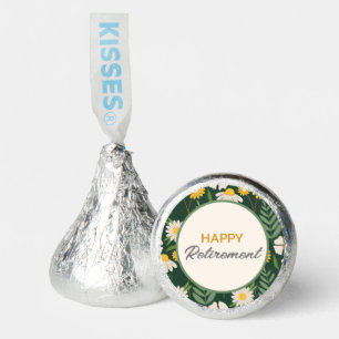 Bright Flower Employee Staff Happy Retirement Card Hershey®'s Kisses®