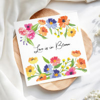 Bright Flower Garden Pink Orange Love in Bloom