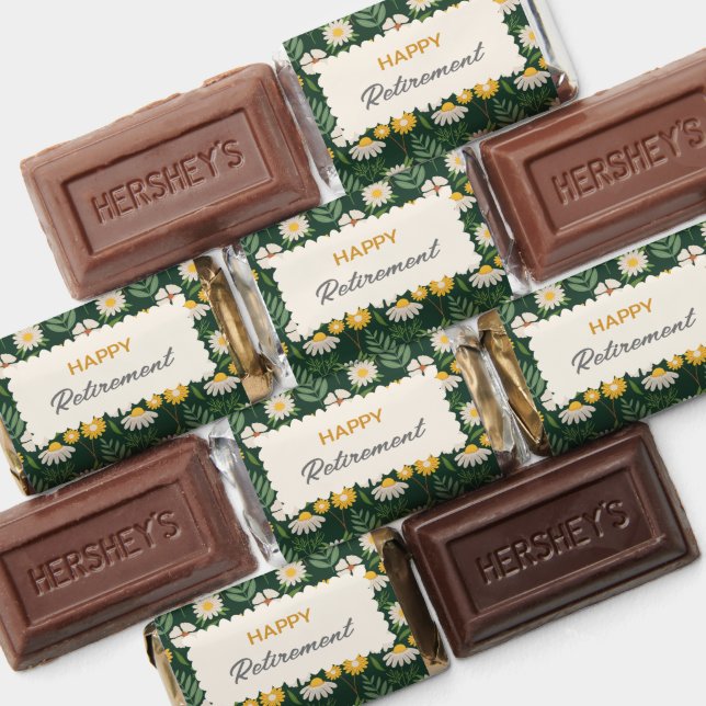 Bright Flower Happy Retirement Party Food Hershey's Miniatures (Assorted)