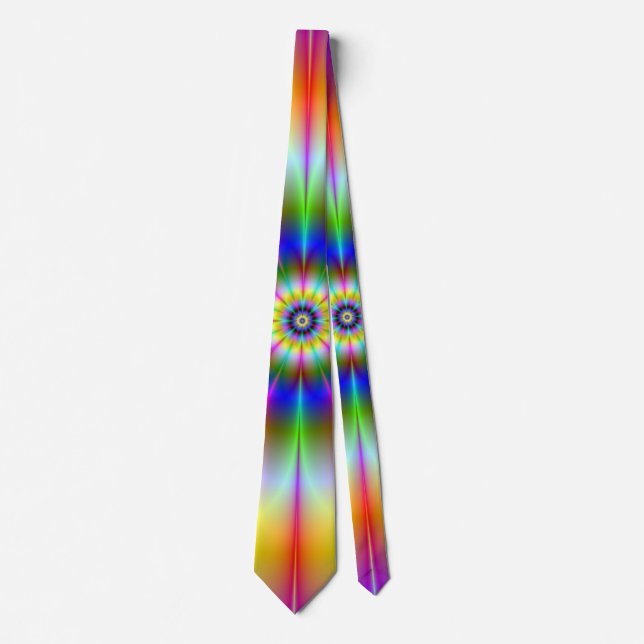Bright Flower Neck Tie (Front)