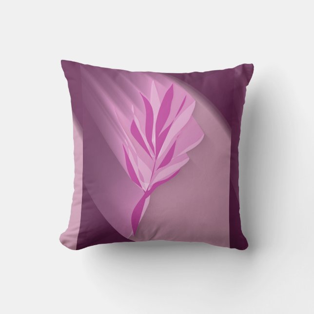 Bright flower. throw pillow (Front)