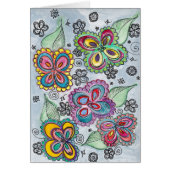 Bright Flower Watercolor card (Front)