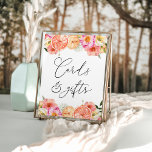 Bright Flowers and Citrus Cards and Gifts Poster<br><div class="desc">Drop your gift here! Cards and Gifts sign. Matching collection in the Adore Paper Co. Zazzle shop.</div>