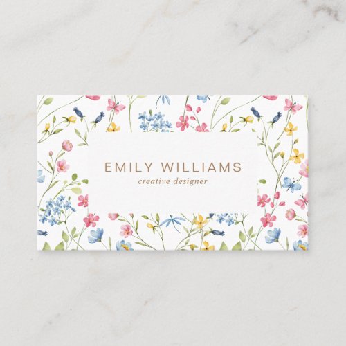 Bright Flowers Business Card