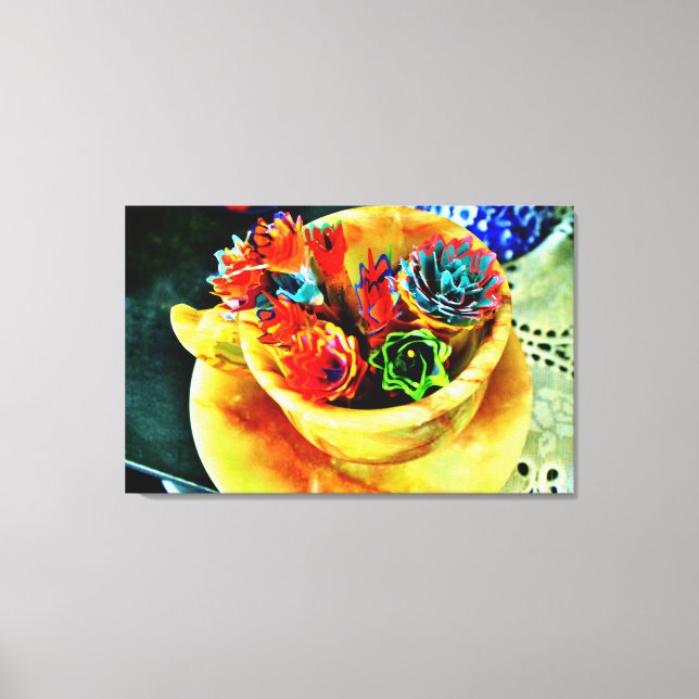 Bright Flowers Canvas Print (Front)