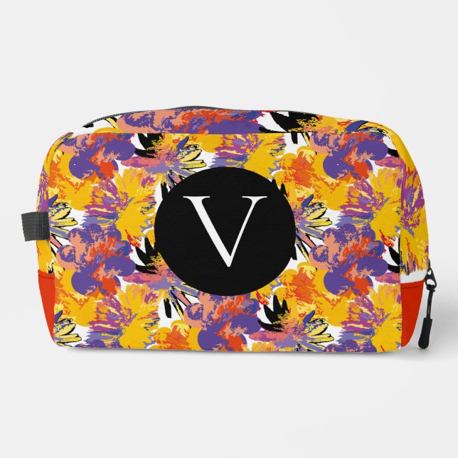 Bright flowers. dopp kit (Front)