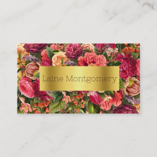 Bright Flowers Floral Business Card