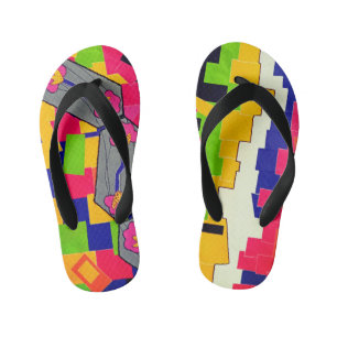 Bright flowers kid's flip flops