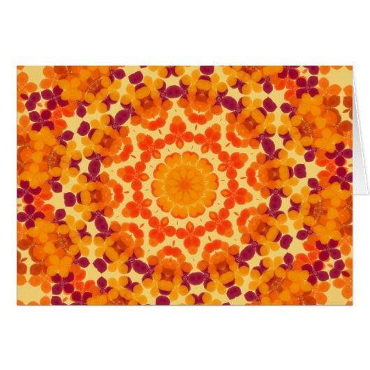 Bright flowers mandala cards (Front Horizontal)