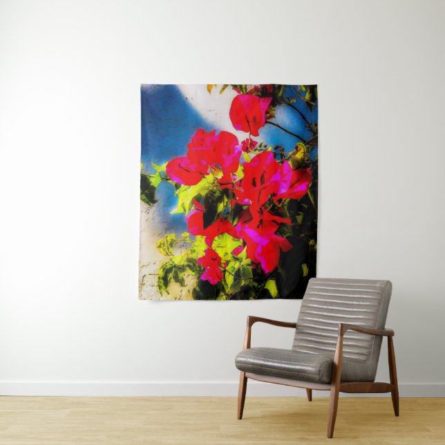 Bright Flowers Tapestry (In Situ)