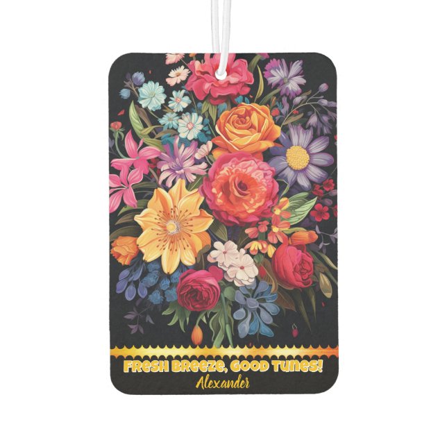 Bright flowers to freshen the air freshener (Back)