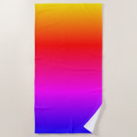 Bright Flowing Colors Beach Pool Accessories Beach Towel at Zazzle