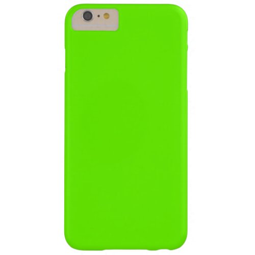 Bright Fluorescent Neon Green Barely There iPhone 6 Plus Case