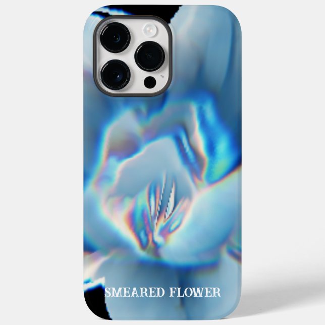 BRIGHT FLUORESCENT SMEARED FLOWER Case-Mate iPhone CASE (Back)