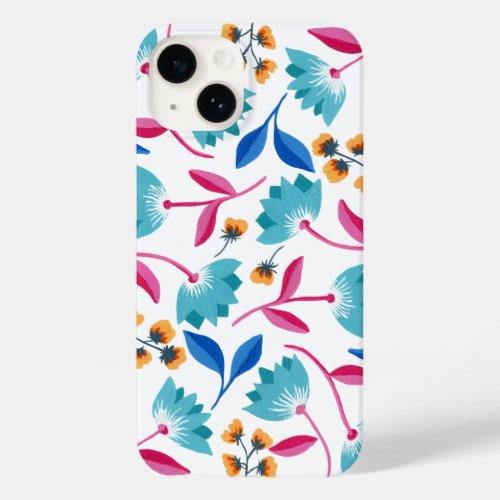 Bright Folk Art Floral Pattern Case_Mate iPhone 14 Case