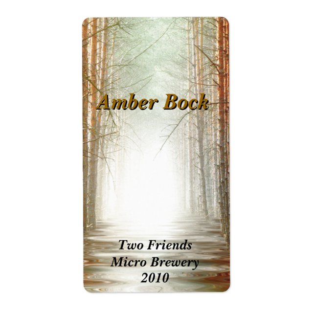 Bright Forest Home brewed beer Labels (Front)