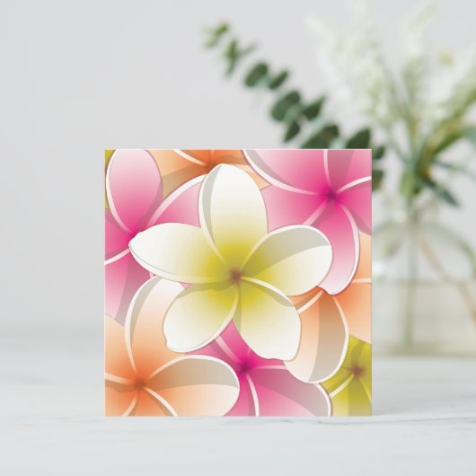 Bright Frangipani/ Plumeria flowers (Standing Front)