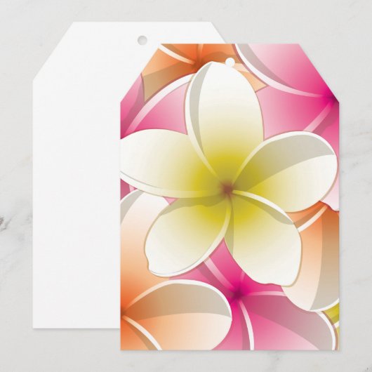 Bright Frangipani/ Plumeria flowers (Front/Back)