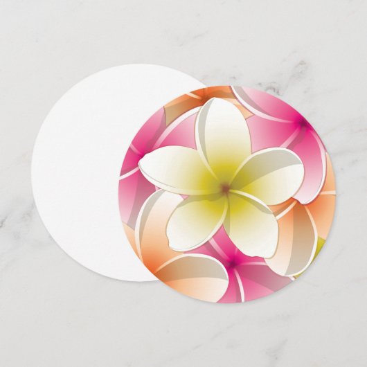 Bright Frangipani/ Plumeria flowers (Front/Back)