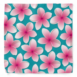 Bright Frangipani/ Plumeria flowers Bandana