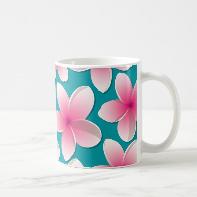 Bright Frangipani/ Plumeria flowers Coffee Mug (Right)