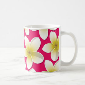 Bright Frangipani/ Plumeria flowers Coffee Mug