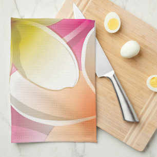 Bright Frangipani/ Plumeria flowers Kitchen Towel