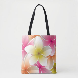 Bright Frangipani/ Plumeria flowers Tote Bag