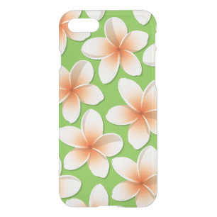 Bright Frangipani/ Plumeria flowers iPhone SE/8/7 Case