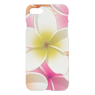 Bright Frangipani/ Plumeria flowers iPhone SE/8/7 Case