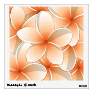 Bright Frangipani/ Plumeria flowers Wall Decal